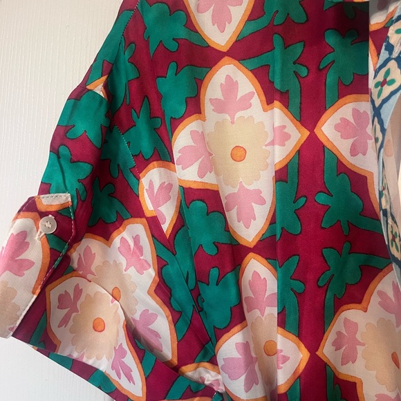 Sezane Dora Dress Size 2 - Vibrant Multicolor Floral Dress NWT - Picture 3 of 4